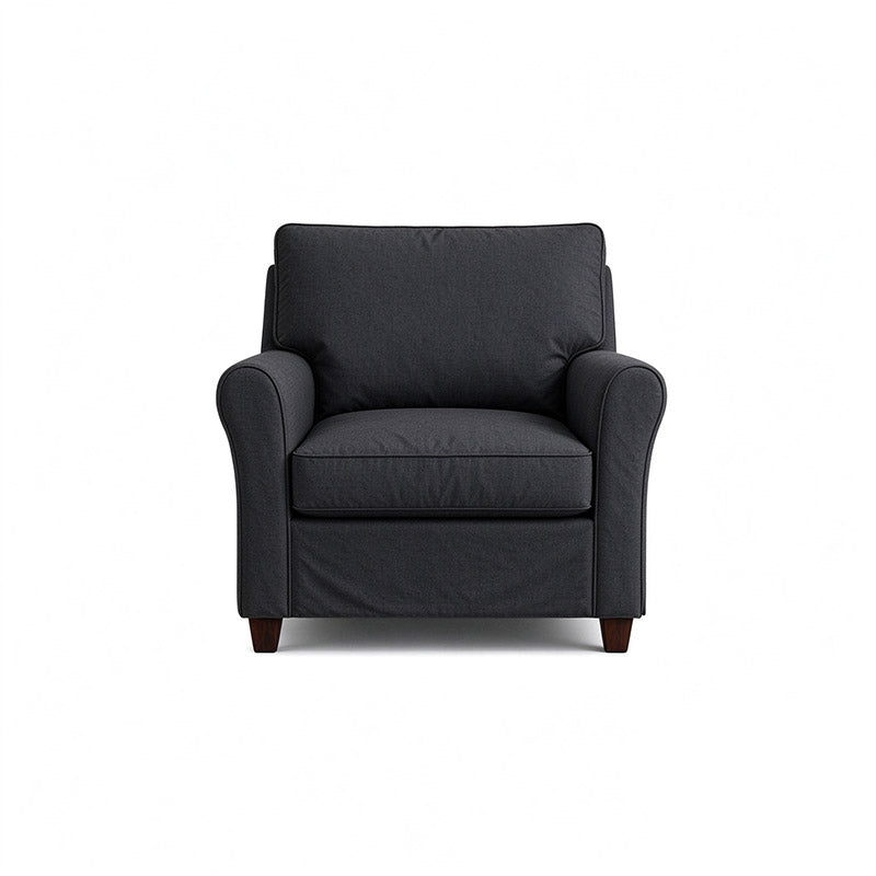 Angby Armchair Cover-Microfiber Black