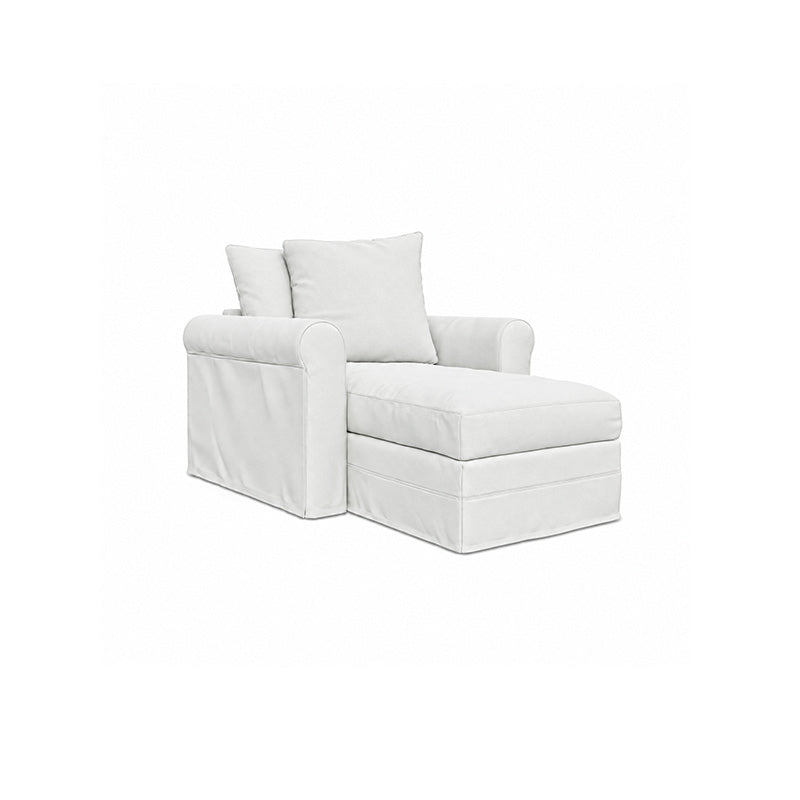 Grönlid Chaise Lounge Cover-Canvas Ivory