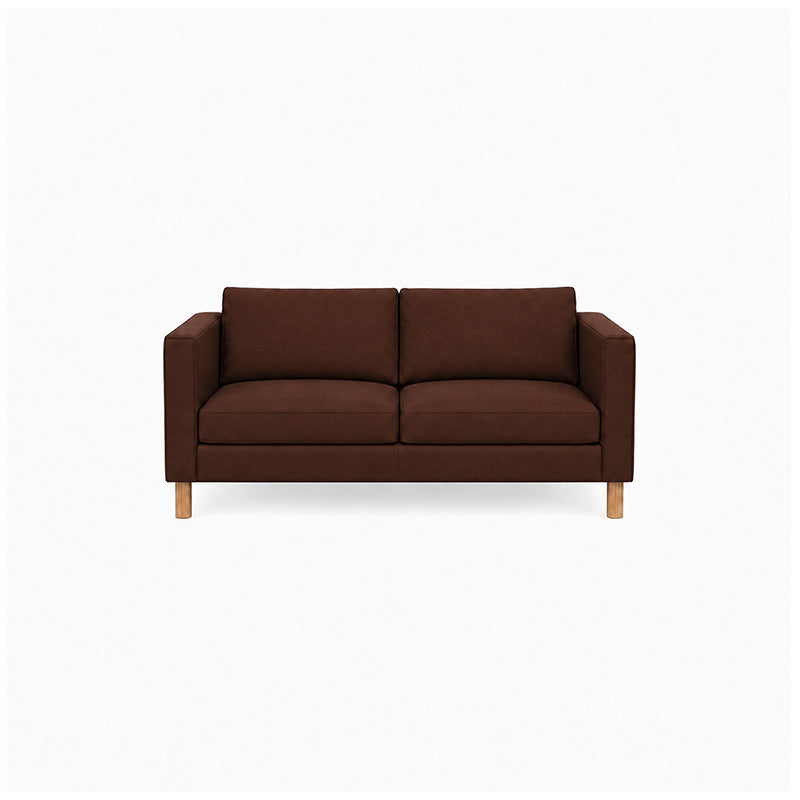 Karlstad 2 Seater Sofa Cover-Chenille Chestnut