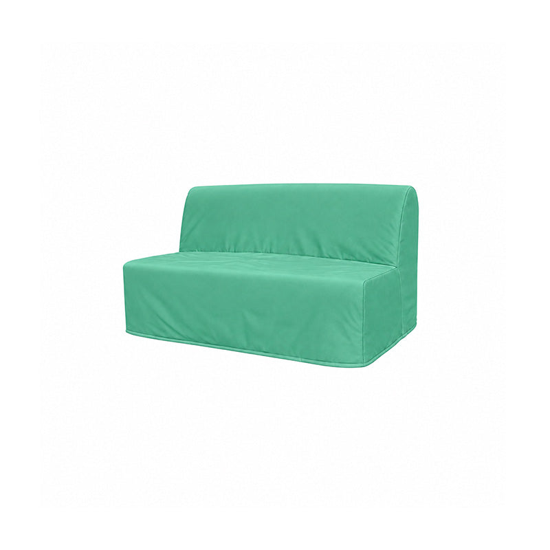 Lycksele 2 Seater Sofa Bed Cover-Velvet cyan