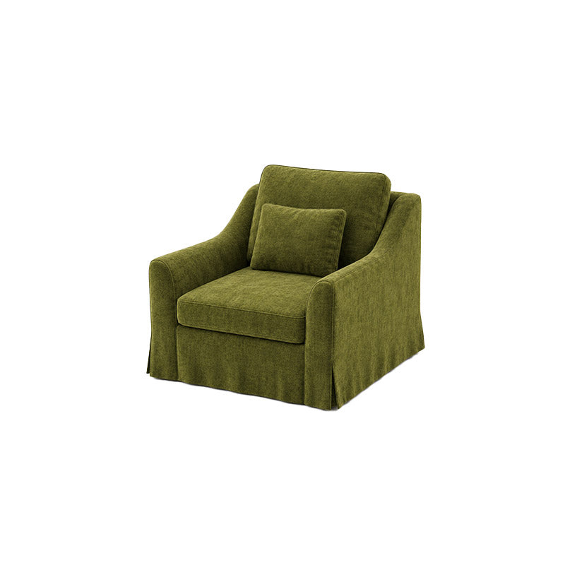 Färlöv Armchair Cover-Chenille Winter Moss