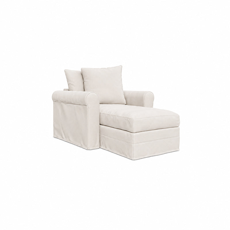 Grönlid Chaise Lounge Cover-Chenille Buttermilk