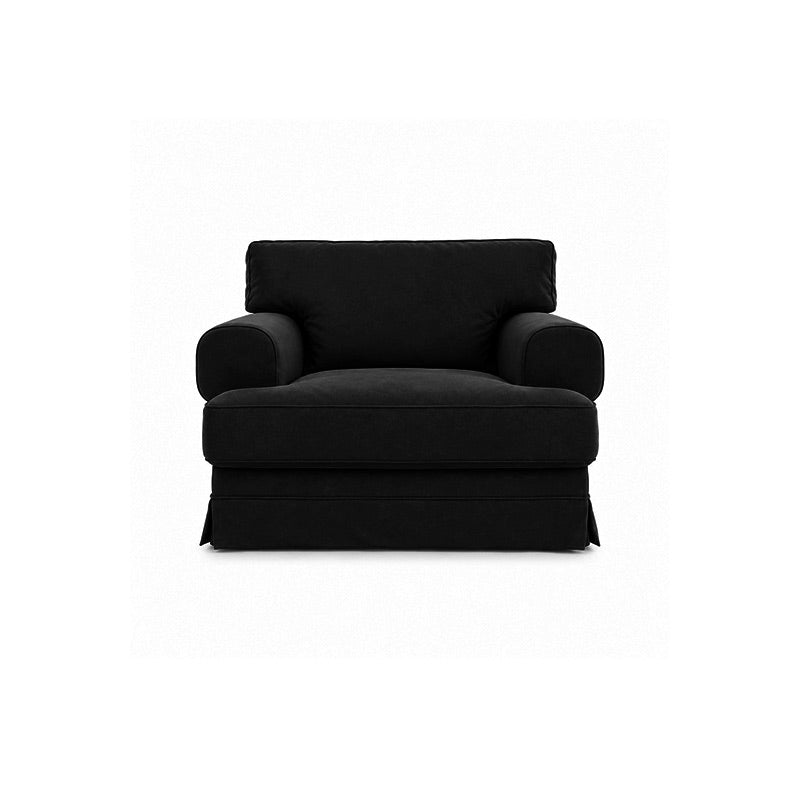 Ekeskog Armchair Cover-Denim Black