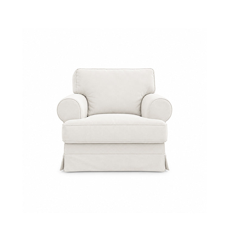 Barkaby Armchair Cover-Microfiber Ivory