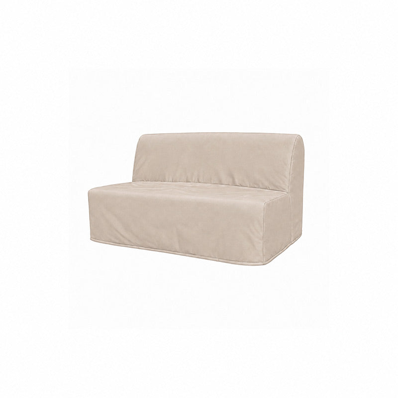 Lycksele 2 Seater Sofa Bed Cover-Microfiber Camel