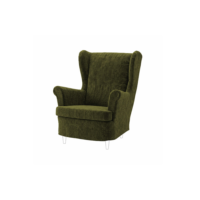 STRANDMON Armchair Cover-Chenille Winter Moss