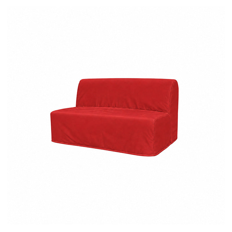 Lycksele 2 Seater Sofa Bed Cover-Chenille Burnt Brick