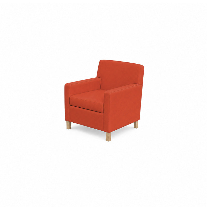 Karlstad chair Cover Small model-Microfiber Terra mauve
