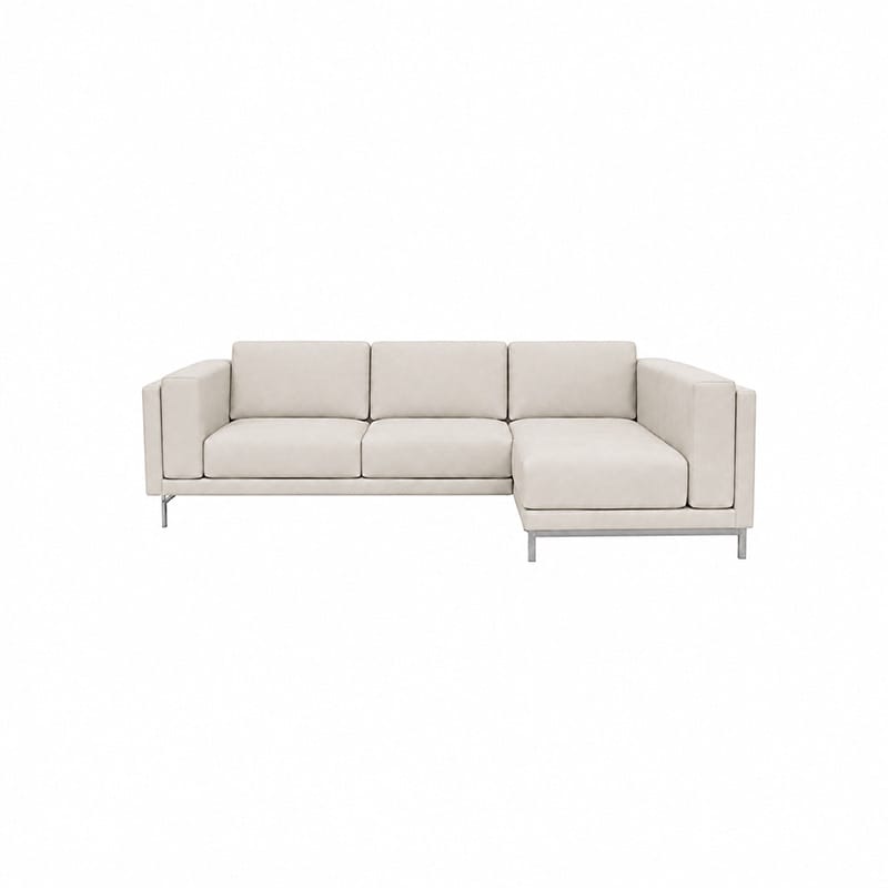 Nockeby 3 Seat Sofa with Right Chaise Cover-Chenille Buttermilk