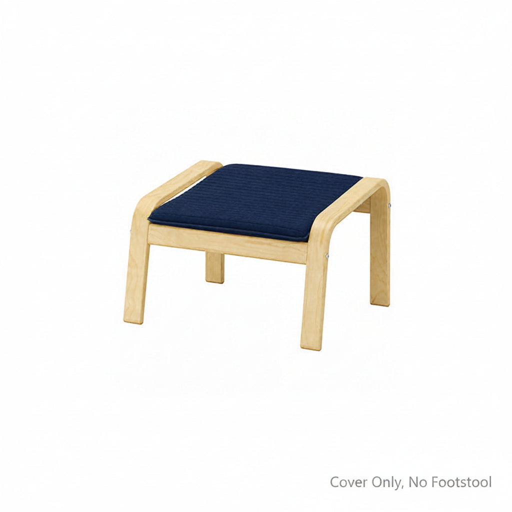 POANG Footstool Cover 2-Structural Weave navy