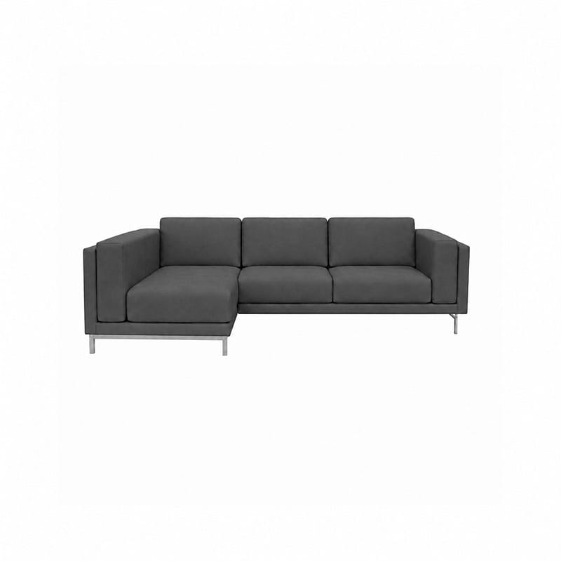 Nockeby 3 Seat Sofa with Left Chaise Cover-Chenille Graphite