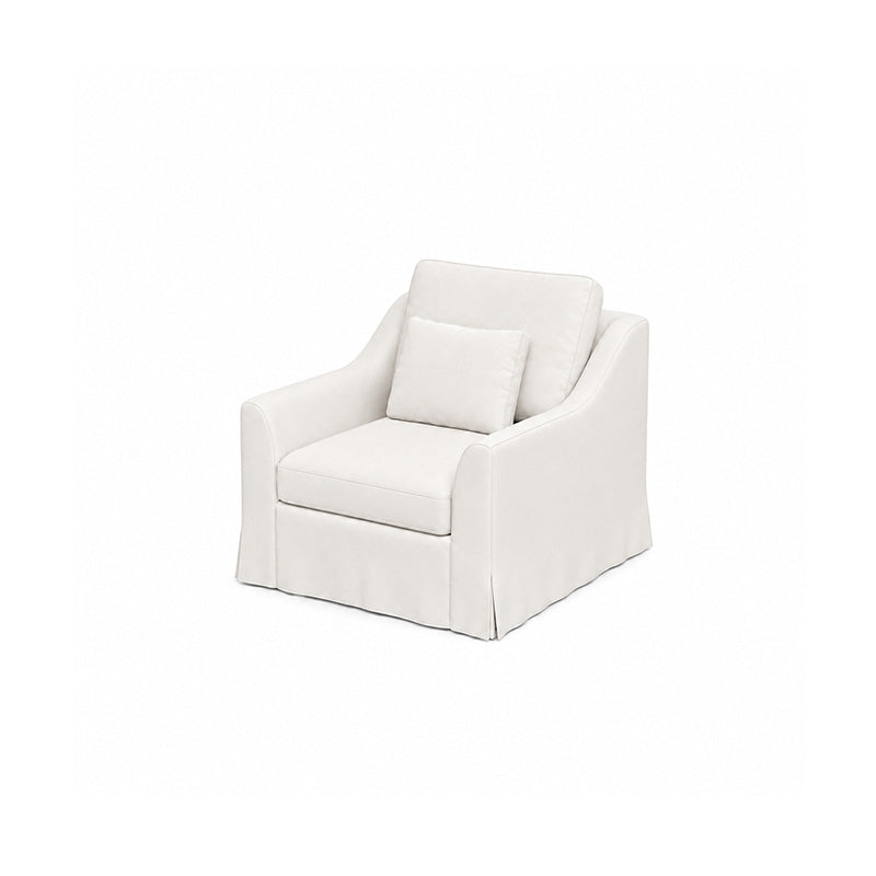 Färlöv Armchair Cover-Corduroy Silver White