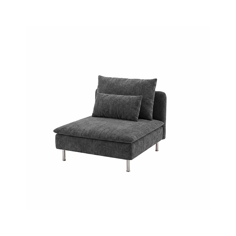 SODERHAMN 1-Seater Section Sofa Cover-Chenille Graphite