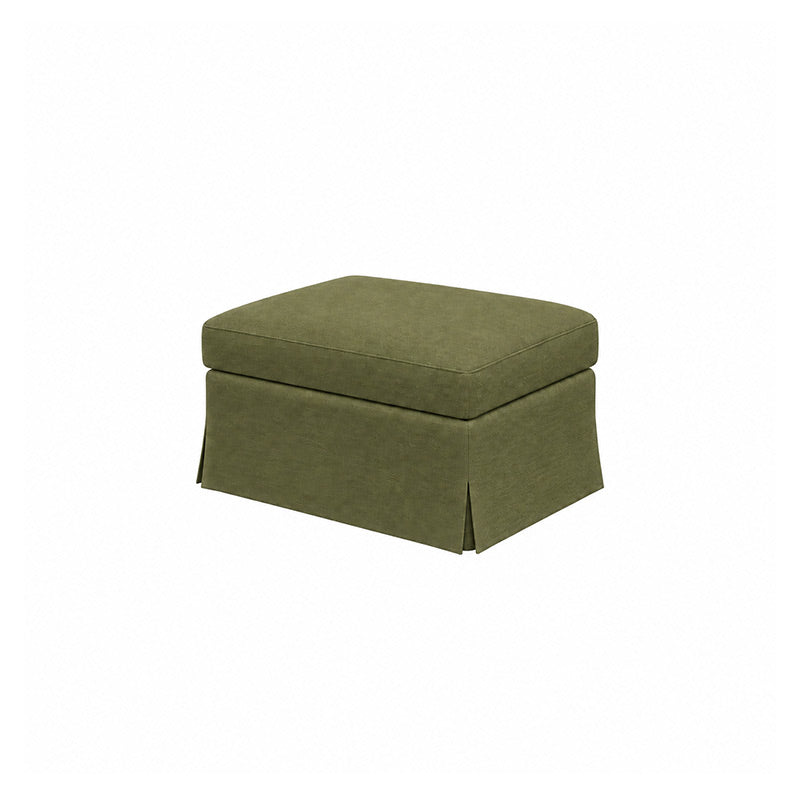 Färlöv Footstool Cover-Chenille Winter Moss