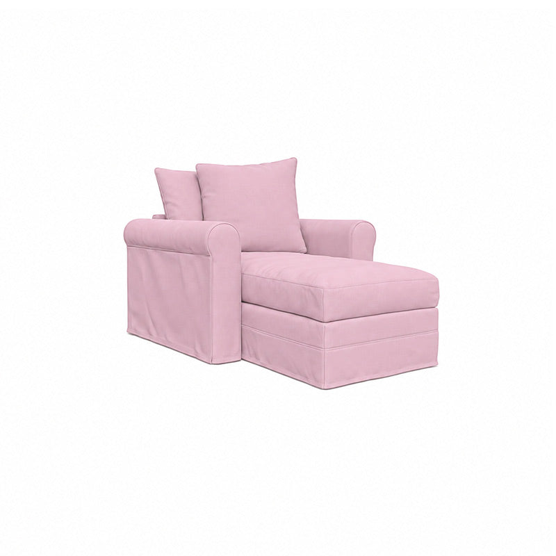 Grönlid Chaise Lounge Cover-Structural Weave blush pink