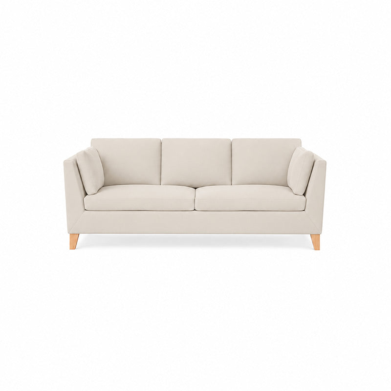 Stockholm 3 Seater Sofa Cover-Corduroy Silver White