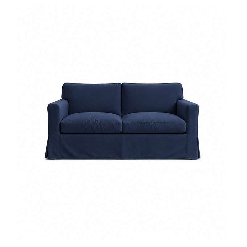 Sandby 2 Seater Sofa Cover-Structural Weave navy