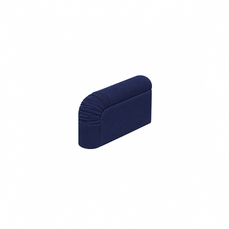 Stocksund Armrest Protectors, One pair-Velvet cobalt blue