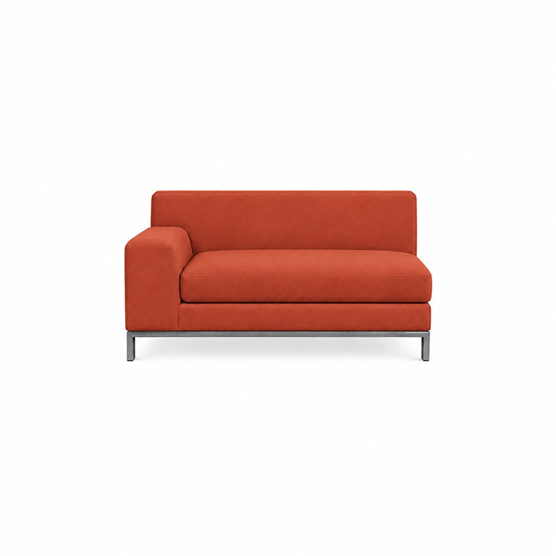 Kramfors 2 Seater Sofa with Left Arm Cover-Microfiber Terra mauve