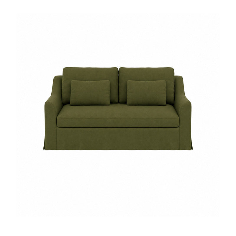 Färlöv 2 Seater Sofa Cover-Microfiber Olive