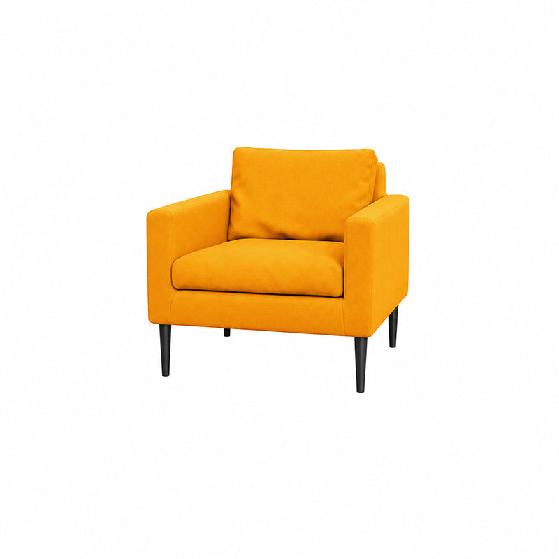 Friheten Armchair Cover-Velvet yellow