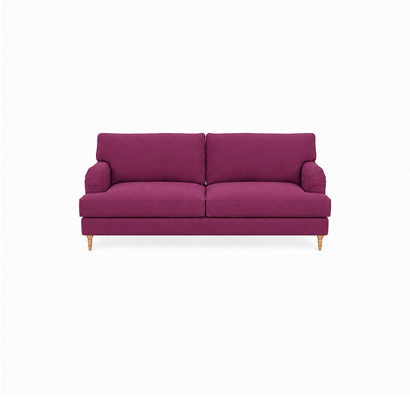 Stocksund 3 Seater Sofa Cover-Canvas Berry plum