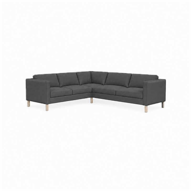KARLSTAD Corner Sofa Cover (2+3)-Corduroy Ash Gray