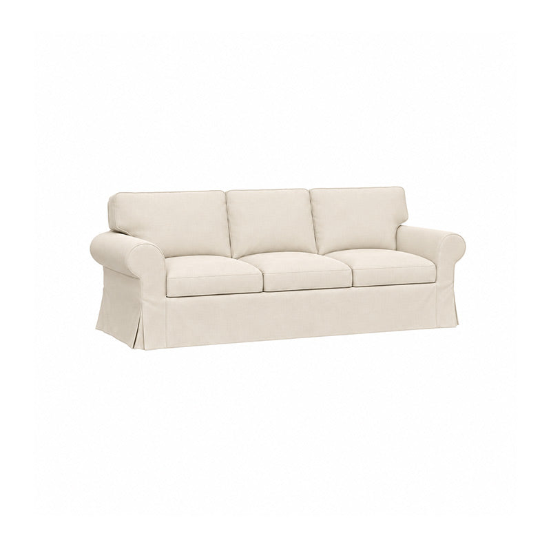 Ektorp 3.5 Seater Sofa Cover-Velvet beige