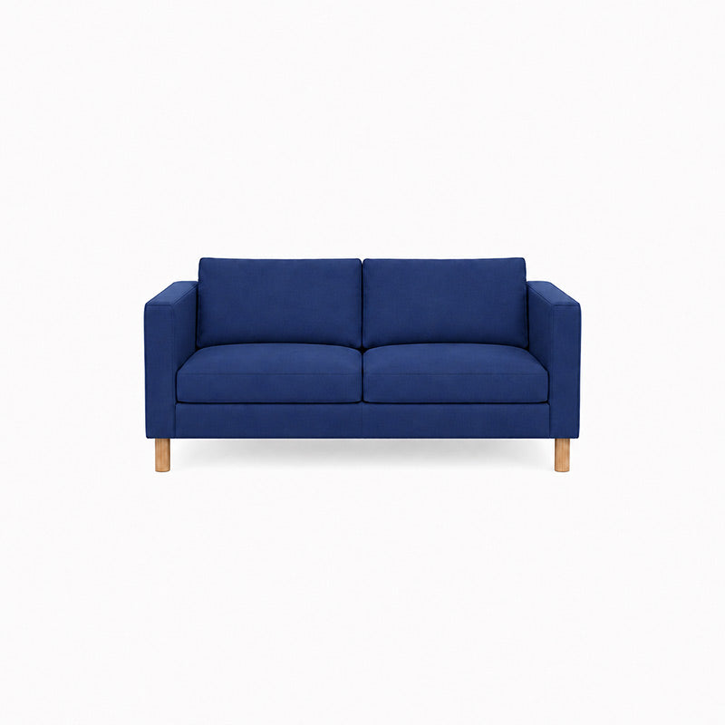 Karlstad 2 Seater Sofa Cover-Canvas Deep blue
