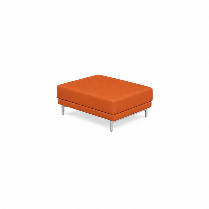Nockeby Footstool Cover-Microfiber Terra mauve