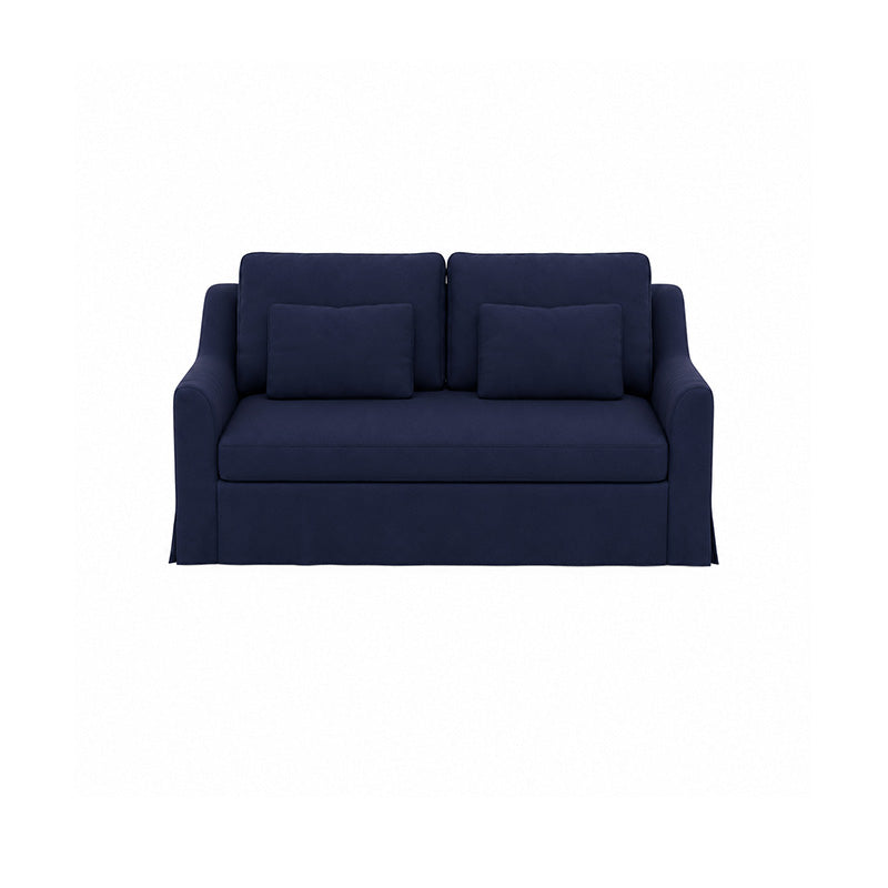 Färlöv 2 Seater Sofa Cover-Microfiber Navy blue
