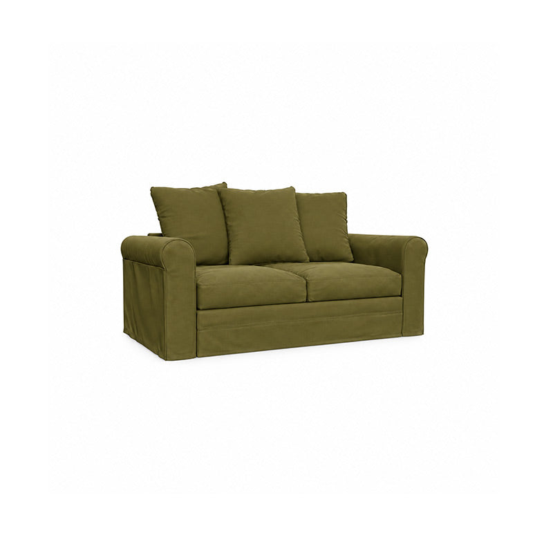 Grönlid 2 Seater Sofa Cover-Microfiber Olive