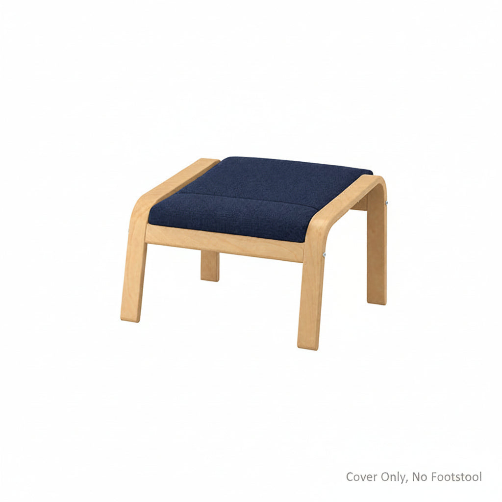 POANG Footstool Cover 1-Chenille Midnight