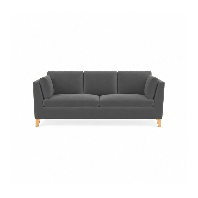Stockholm 3 Seater Sofa Cover-Velvet gray