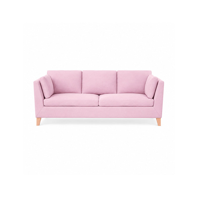 Stockholm 3 Seater Sofa Cover-Structural Weave Blush pink
