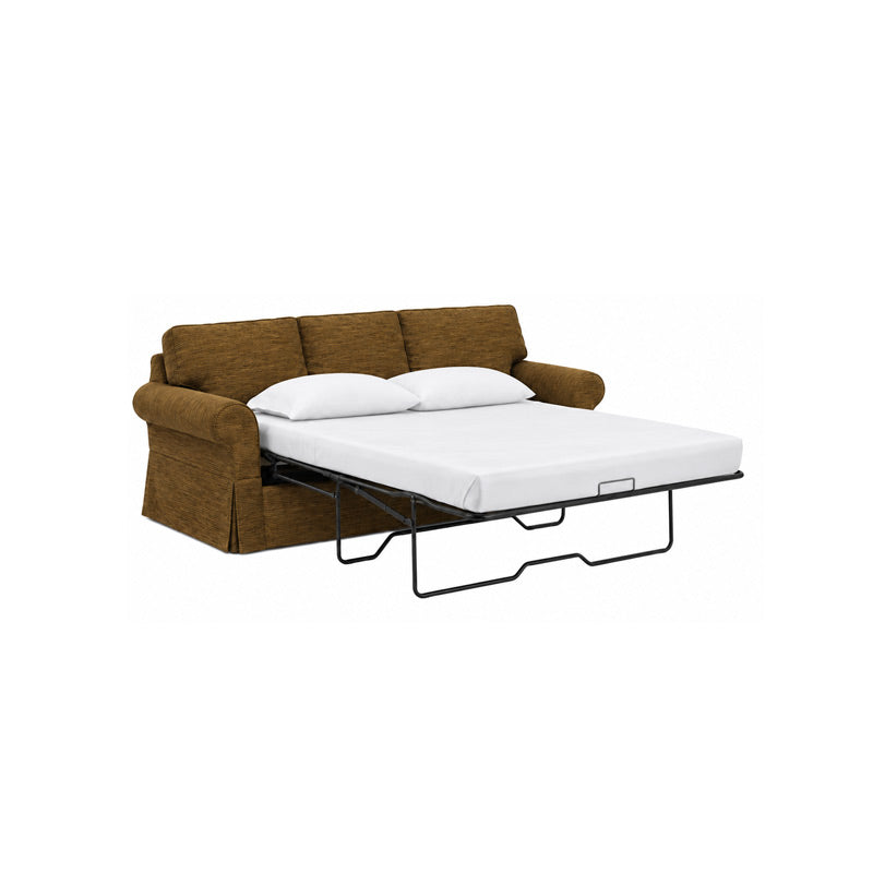 Pottery Barn Basic Sleeper Sofa Cover-Patterned Weave Antique Gold