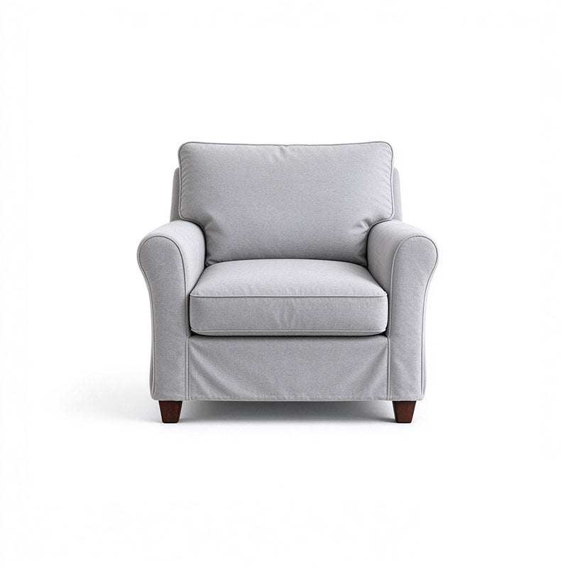 Angby Armchair Cover-Corduroy Gray