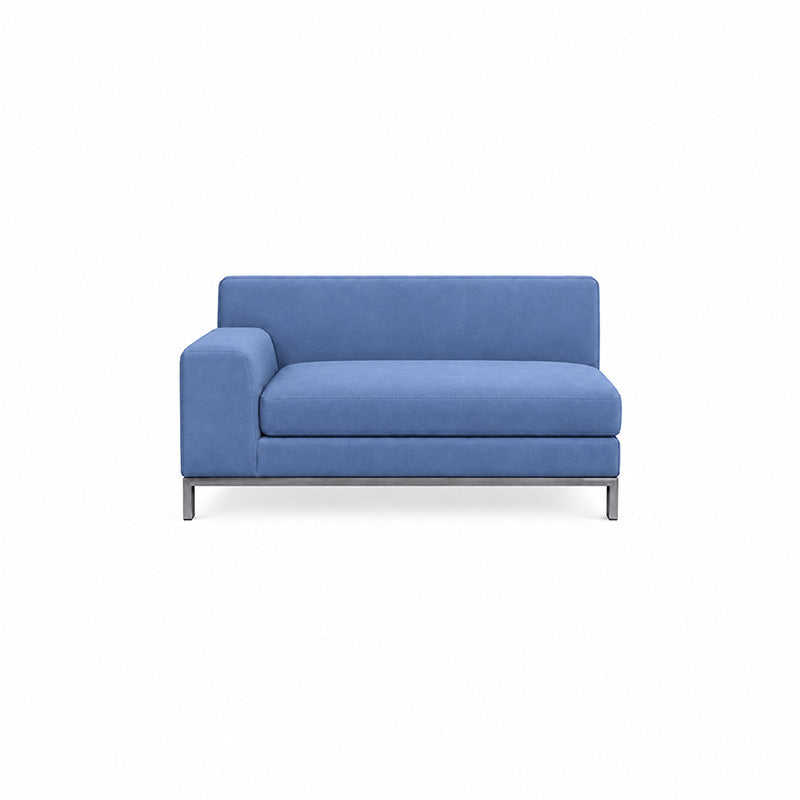 Kramfors 2 Seater Sofa with Left Arm Cover-Structural Weave powder blue