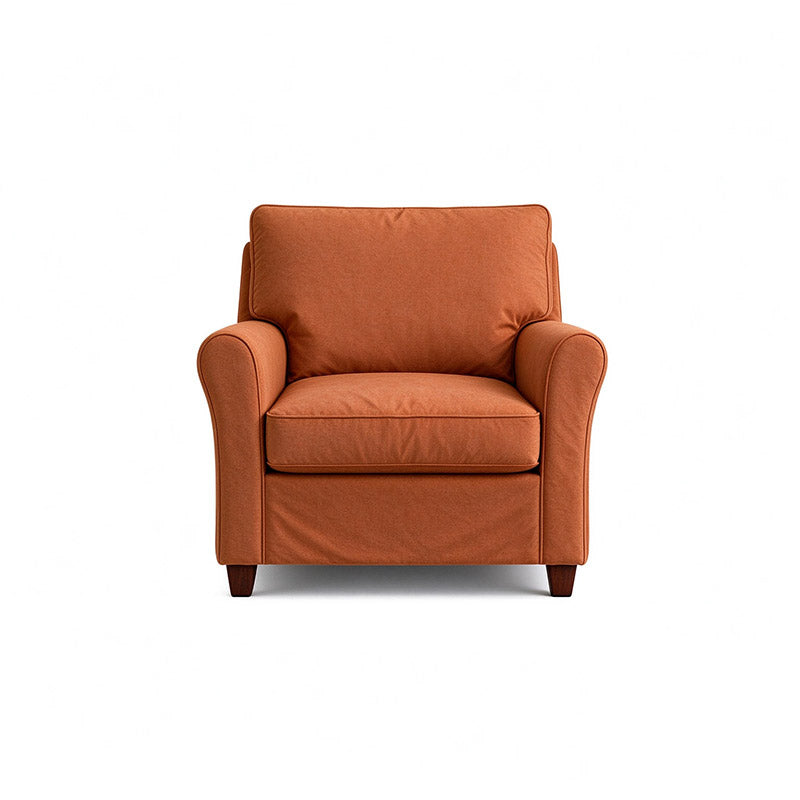 Angby Armchair Cover-Microfiber Terra mauve