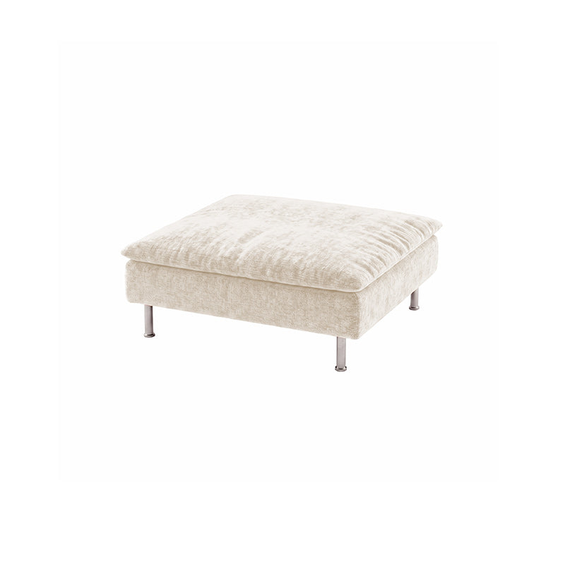SODERHAMN Footstool Cover-Chenille Buttermilk