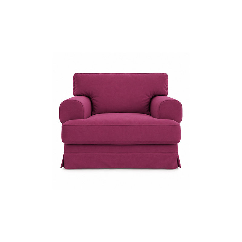 Ekeskog Armchair Cover-Canvas Berry plum