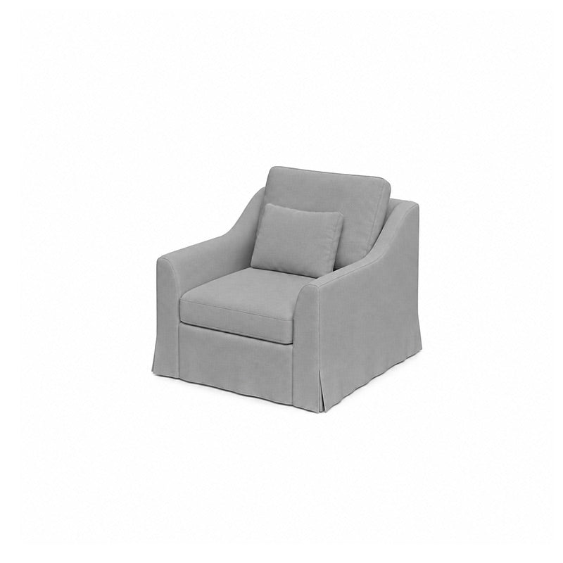 Färlöv Armchair Cover-Corduroy Gray