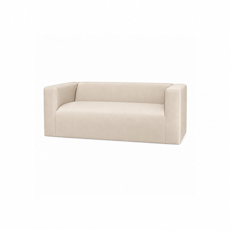 Klippan 2 Seater LongSkirt Sofa Cover-Chenille Buttermilk
