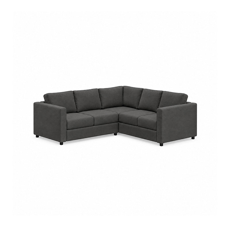 Finnala 4 Seat Corner Sofa Cover-Microfiber Ash