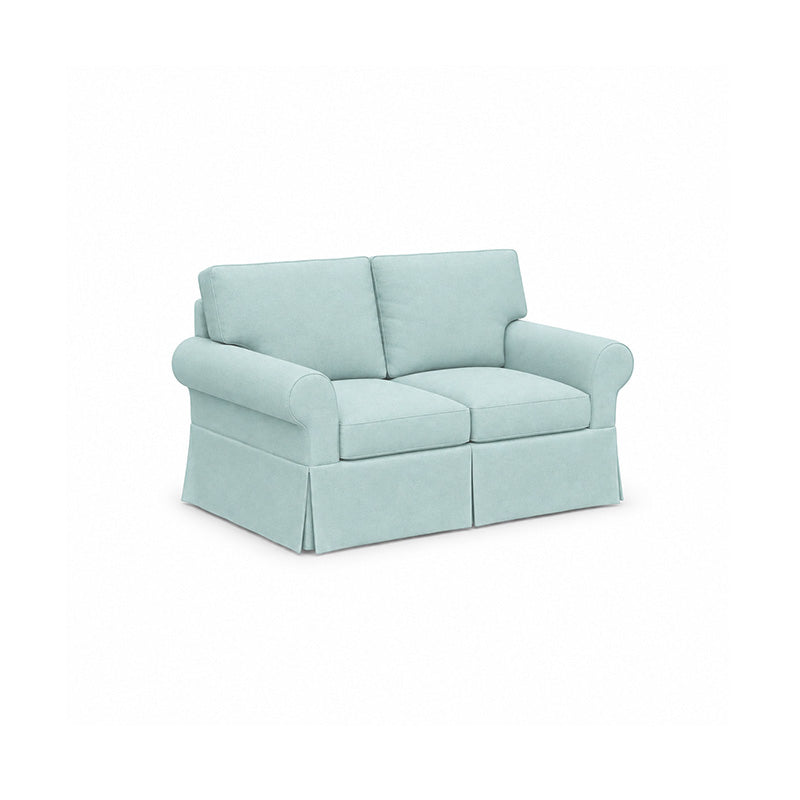 Pottery Barn Basic 2 Seater Sofa-Microfiber Mint