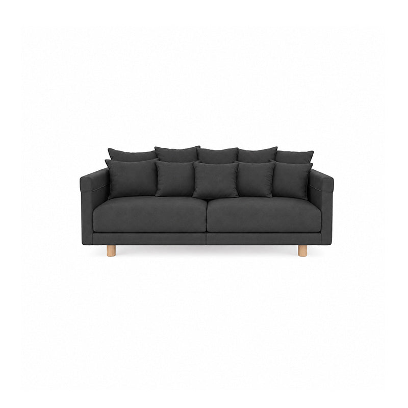 Stockholm 2017 3 Seater Sofa Cover-Structural Weave Charcoal