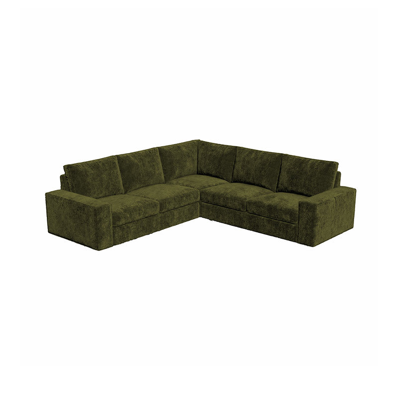 KIVIK 4-Seat Corner Sofa Cover-Chenille Winter Moss