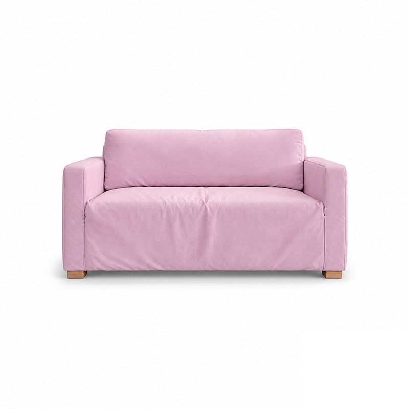 Solsta Sofa Bed Cover-Structural Weave blush pink