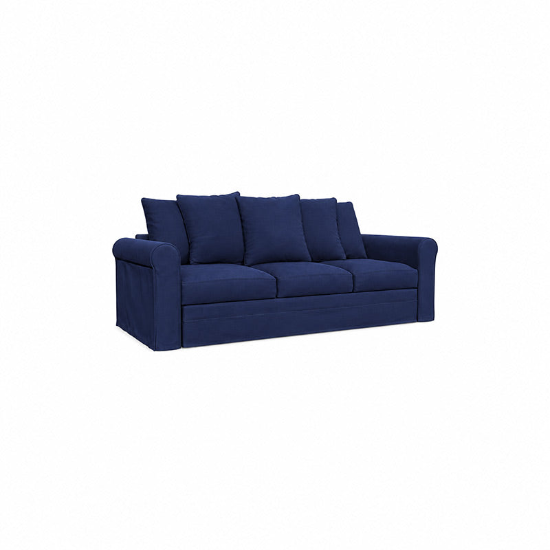 Grönlid 3 Seater Sofa Cover-Velvet cobalt-blue