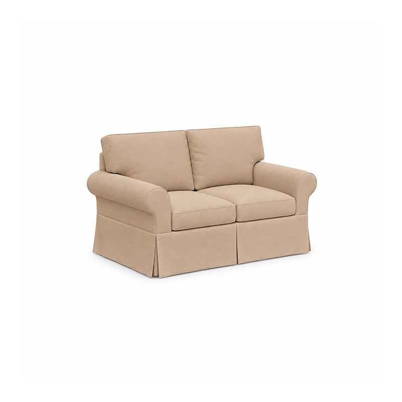 Pottery Barn Basic 2 Seater Sofa-Canvas Oatmeal